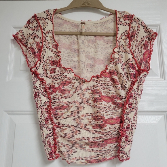 Free People Oh My Baby Tee Size Large. - Picture 4 of 10